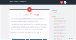 Desktop Screenshot of clowncollegeconfessions.com