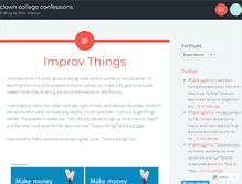 Tablet Screenshot of clowncollegeconfessions.com